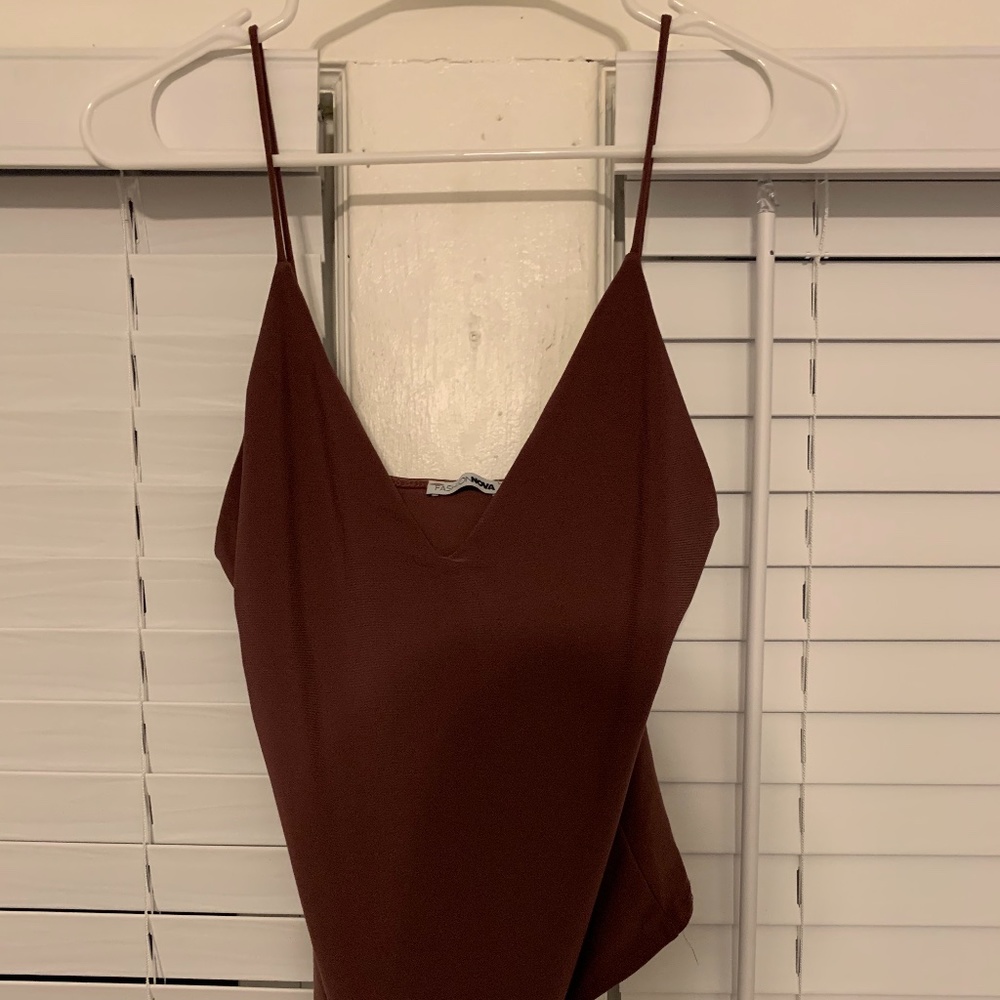 Fashion Nova - Dark Mauve Pink Tank Top